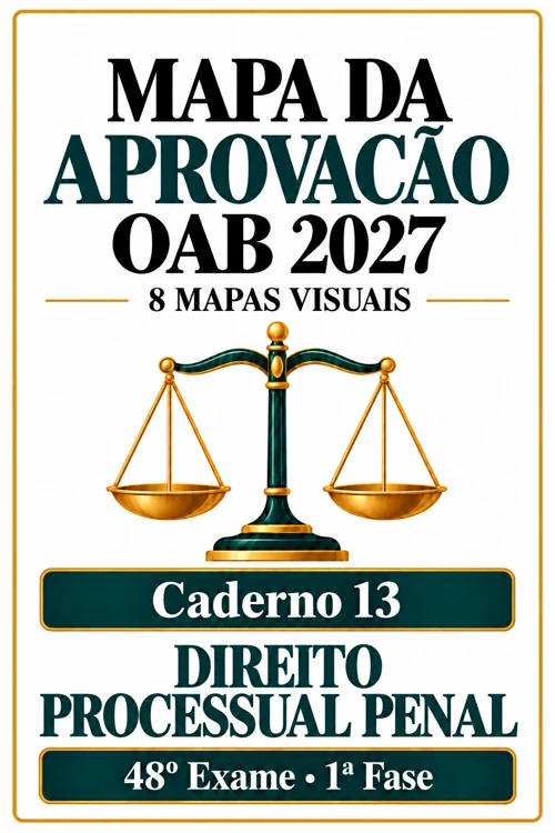 Capa do Caderno 13 — Direito Processual Penal